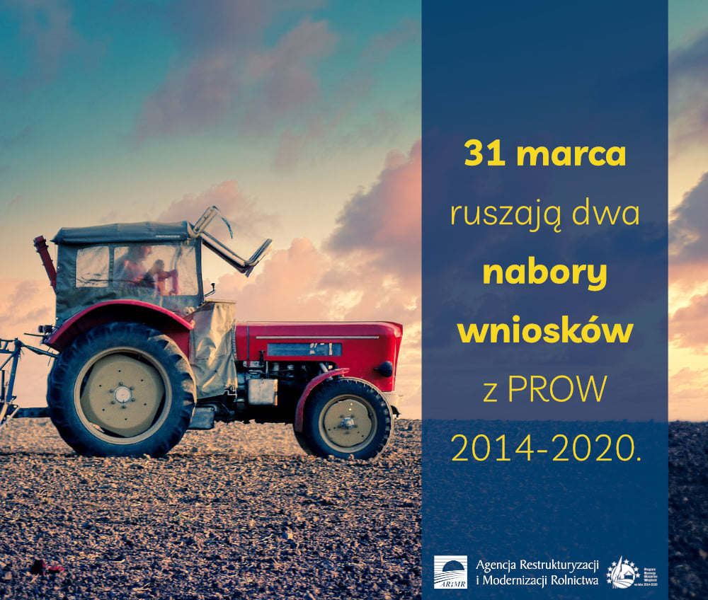 Ilustracja do informacji: 31 marca ruszają dwa nabory wniosków z PROW 2014-2020: