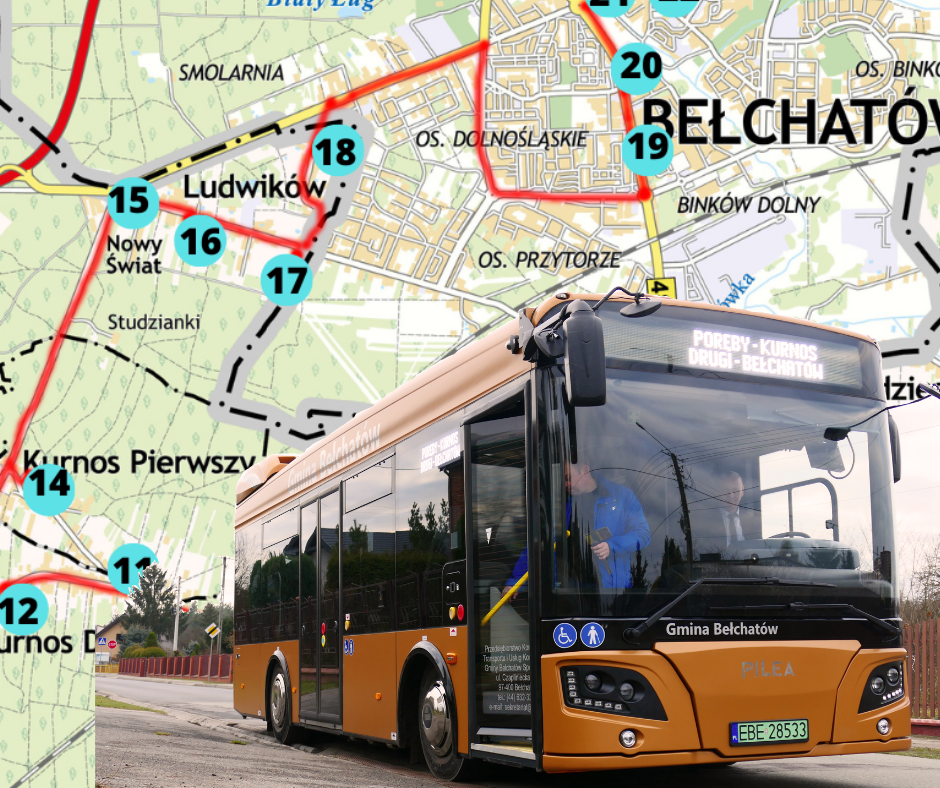 Ilustracja do informacji: Gminne autobusy kursują również w wakacje
