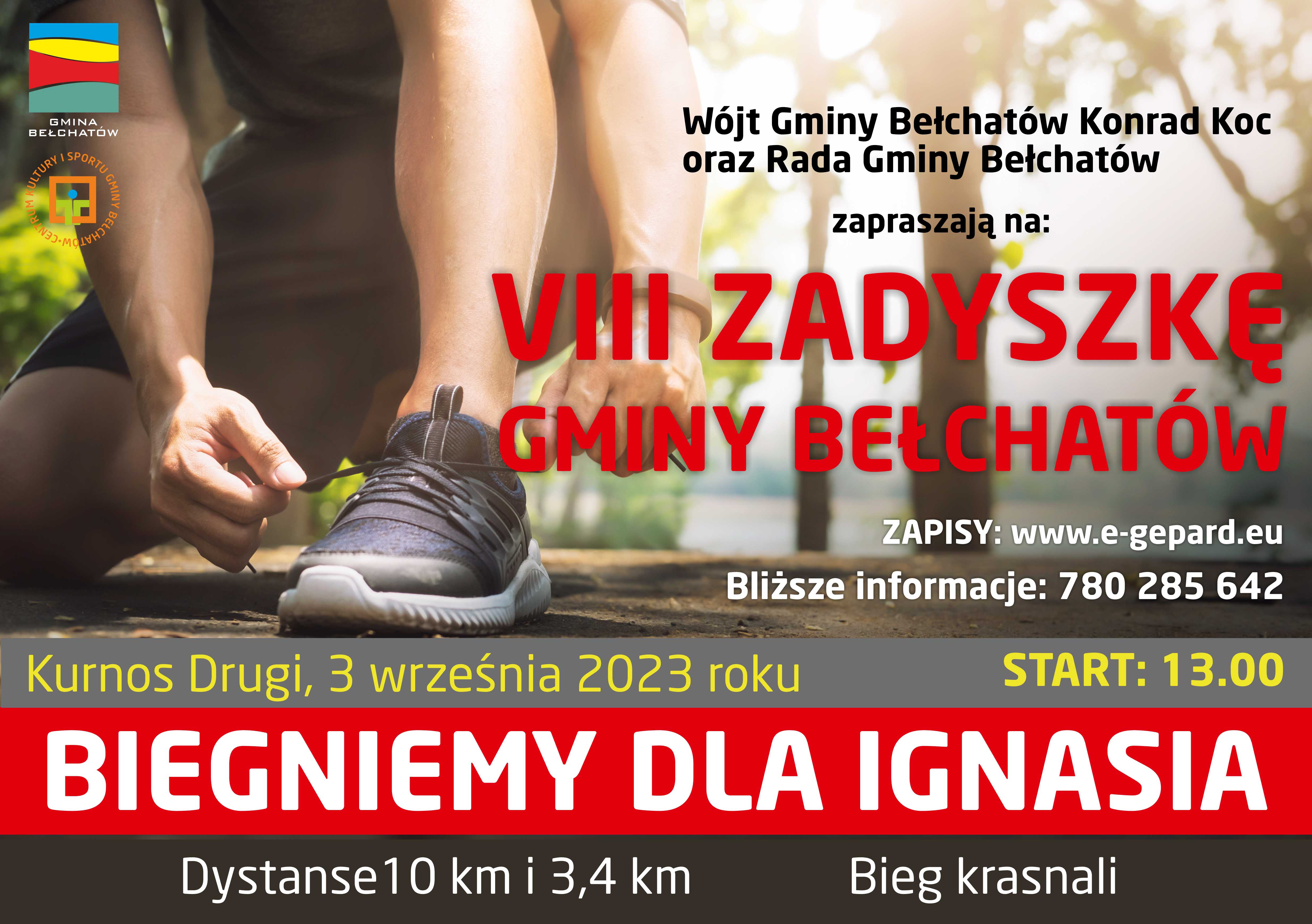 Ilustracja do informacji: Już w niedzielę, 3 września, Gminna ZaDyszka pobiegnie dla Ignasia