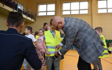 Odblaskowy Mikołaj w ZSP w Kurnosie Drugim 14