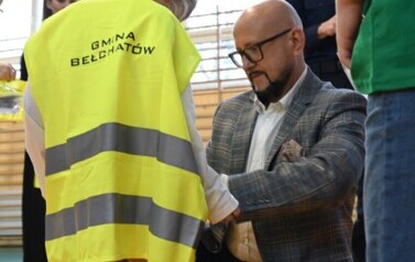 Odblaskowy Mikołaj w ZSP w Kurnosie Drugim 19