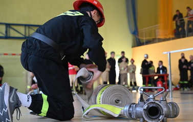 I Powiatowe Halowe Młodzieżowe Zawody Sportowo - Pożarnicze Łękawa 2026 124