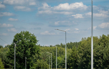 Budowa oświetlenia w Mazurach 31