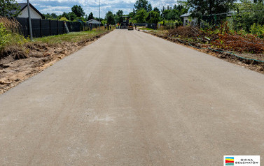 Budowa drogi betonowej w Kałdunach na ostatniej prostej 26