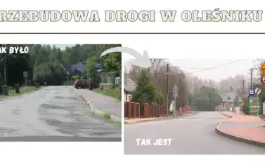 Droga w Oleśniku już po przebudowie 16