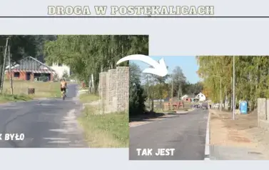 Przebudowa drogi w Postękalicach zakończona 14