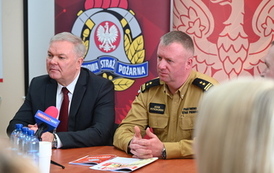 Przekazanie czujek czadu i dymu w KP PSP w Bełchatowie 6