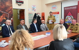 Przekazanie czujek czadu i dymu w KP PSP w Bełchatowie 8