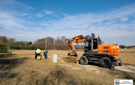W Janinie trwa budowa drogi betonowej 6