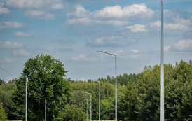 Budowa oświetlenia w Mazurach 31