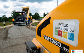 Budowa drogi betonowej w Kałdunach na ostatniej prostej 2