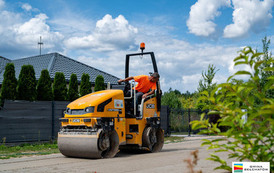 Budowa drogi betonowej w Kałdunach na ostatniej prostej 12