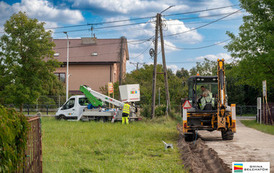 Budowa oświetlenia na tzw. ulicy "Bratkowej" w Dobrzelowie 8
