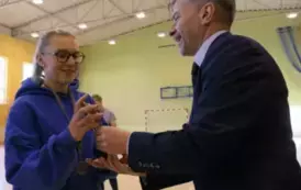 Mistrzostwa LZS Wojew&oacute;dztwa Ł&oacute;dzkiego w Halowej Piłce Nożnej Seniorek w Łękawie 10