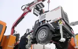 Agregatory, najaśnice i zbiornik paliwa dotarły do Gminy Bełchat&oacute;w 12