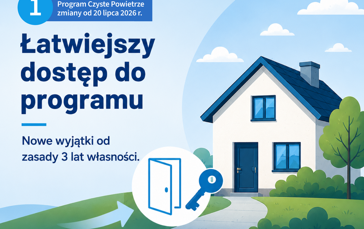 grafika dotycząca zmian w programie czyste powietrze