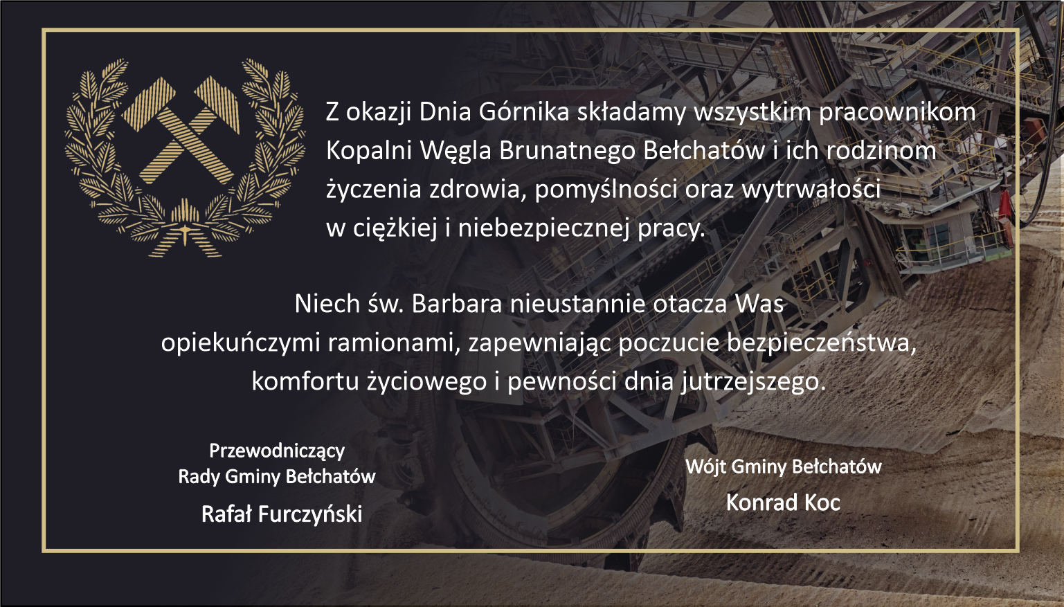 tekst życzeń z&nbsp;okazji dnia g&oacute;rnika