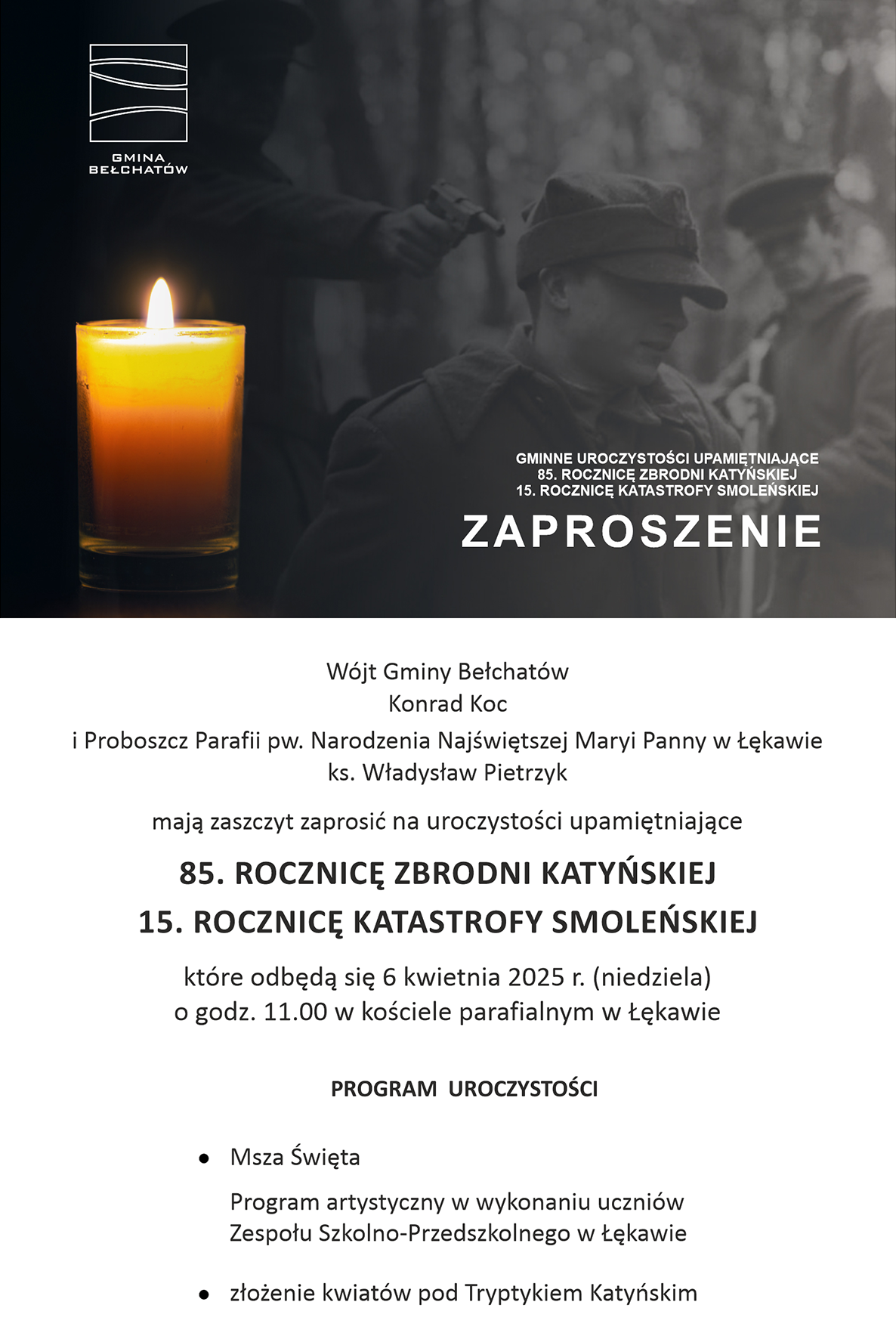 plakat uroczystości katyńskie