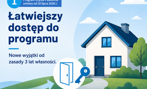 grafika dotycząca zmian w programie czyste powietrze