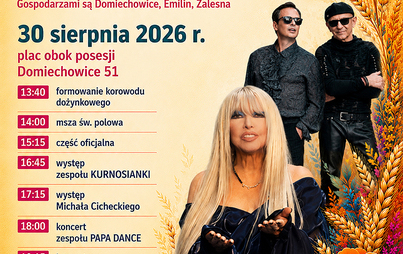 plakat dożynek w domiechowicach