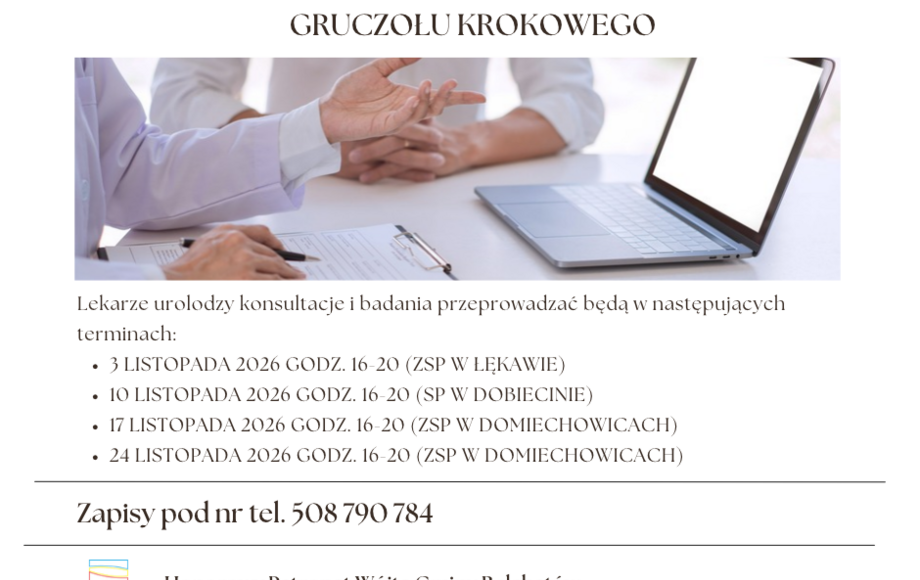 Bezpłatne badania urologiczne dla mieszkańców Gminy Bełchatów