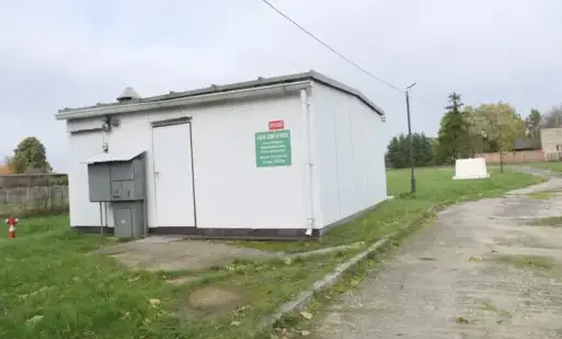 teren  ujęcia wody w Hucie