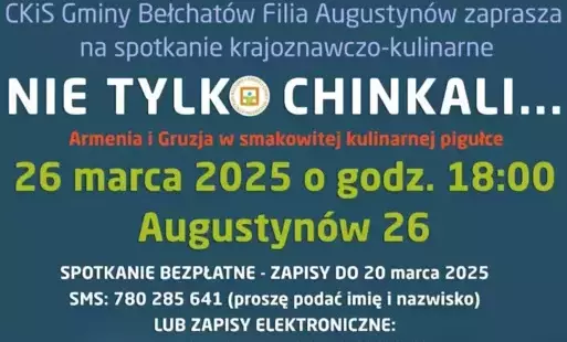 Zdjęcie do Nie tylko chinkali - spotkanie z kuchnią ormiańską i gruzińską