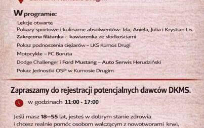 Zdjęcie do Akcja rejestracyjna potencjalnych dawc&oacute;w szpiku w Kurnosie Drugim i dzień otwarty ZSP w Kurnosie Drugim